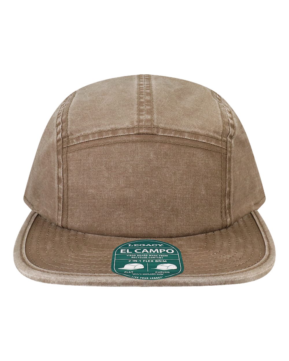 LEGACY El Campo Five-Panel Camper Hat. ELCMPO - Light Brown