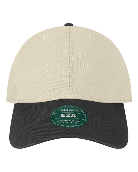 LEGACY Relaxed Twill Dad Hat. EZA - Stone/ Black