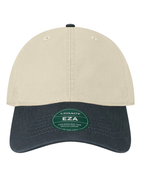 LEGACY Relaxed Twill Dad Hat. EZA - Stone/ Navy