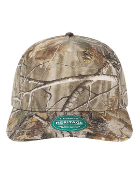 LEGACY Heritage Twill Cap. HTA - Brown Wood Camo