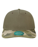LEGACY Heritage Twill Cap. HTA - Moss Green/ Army Camo