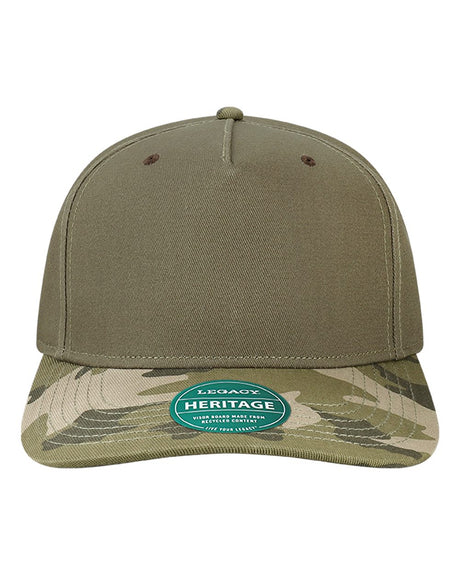 LEGACY Heritage Twill Cap. HTA - Moss Green/ Army Camo