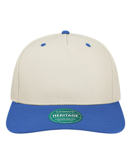 LEGACY Heritage Twill Cap. HTA - Stone/ Allegheny Blue