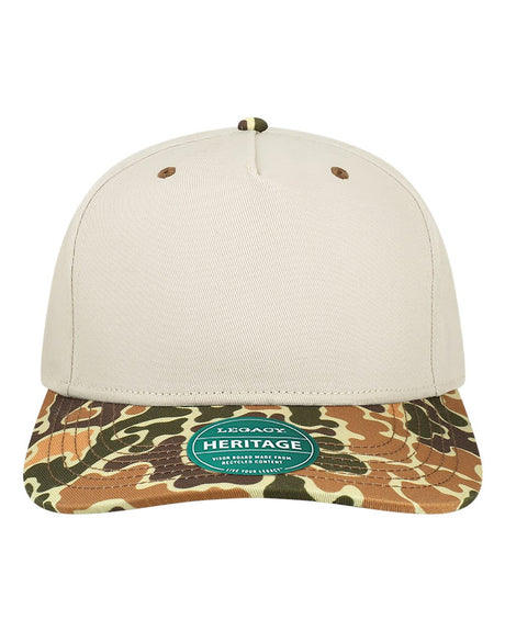 LEGACY Heritage Twill Cap. HTA - Stone/ Brown Duck Camo