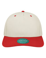 LEGACY Heritage Twill Cap. HTA - Stone/ Scarlet Red