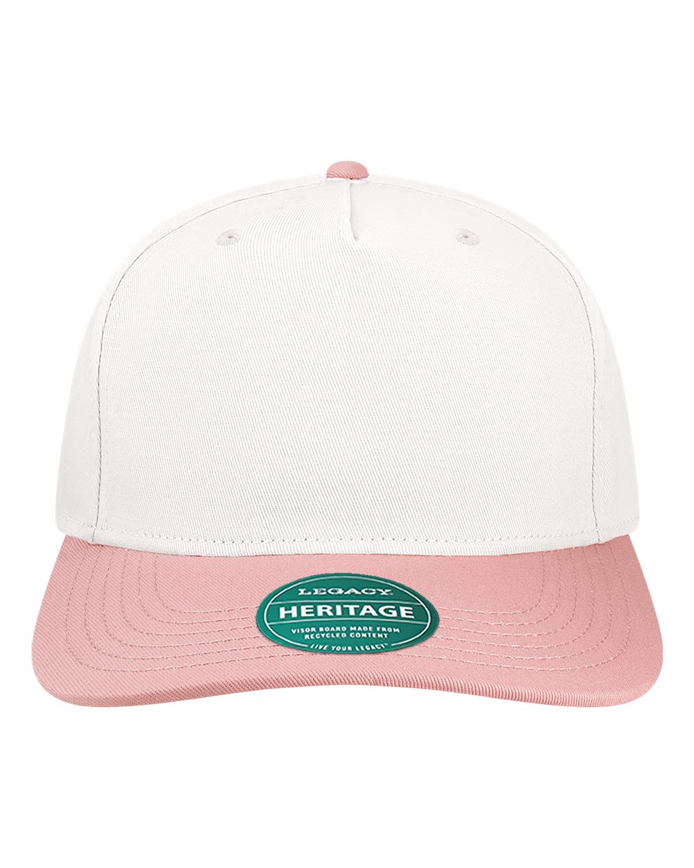 LEGACY Heritage Twill Cap. HTA - White/ Dusty Rose