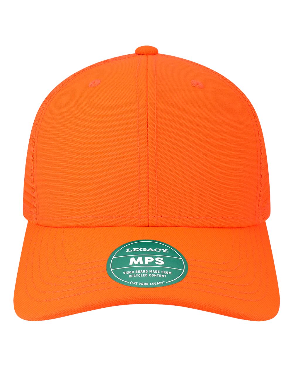 LEGACY Mid-Pro Snapback Trucker Cap. MPS - Blaze Orange