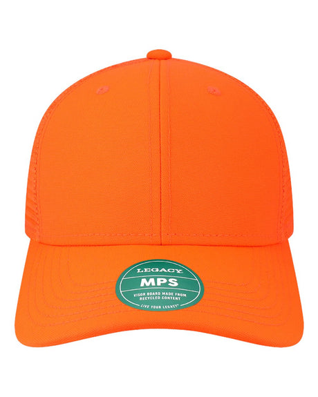 LEGACY Mid-Pro Snapback Trucker Cap. MPS - Blaze Orange