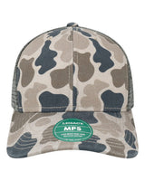 LEGACY Mid-Pro Snapback Trucker Cap. MPS - Grey Duck Camo/ Grey