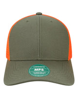 LEGACY Mid-Pro Snapback Trucker Cap. MPS - Olive/ Blaze Orange
