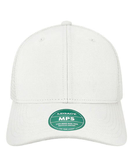 LEGACY Mid-Pro Snapback Trucker Cap. MPS - White