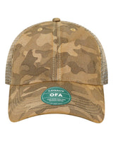 LEGACY Old Favorite Trucker Cap. OFA - Desert Field Camo/ Java
