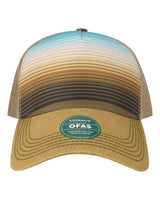 LEGACY Old Favorite Five-Panel Trucker Cap. OFAFP - Earth Stripe