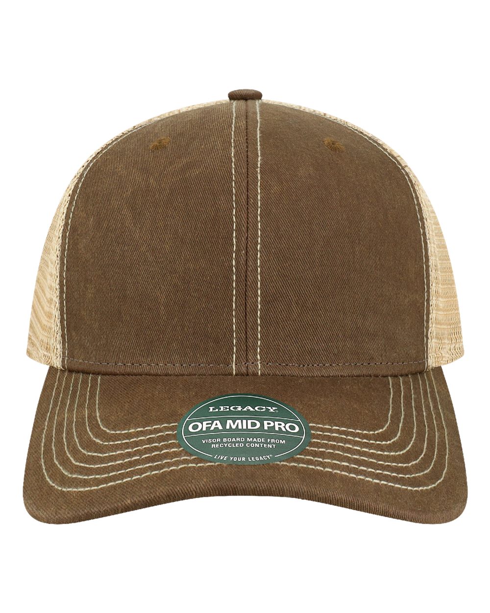 LEGACY Old Favorite Mid Pro Trucker Cap. OFMPS - Brown/ Khaki