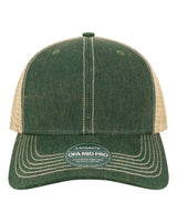 LEGACY Old Favorite Mid Pro Trucker Cap. OFMPS - Dark Green/ Khaki