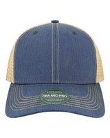 LEGACY Old Favorite Mid Pro Trucker Cap. OFMPS - Royal/ Khaki