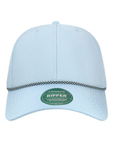 LEGACY Six-Panel Ripstop Rope Cap. RIPPER - Light Blue/ Crystal Blue
