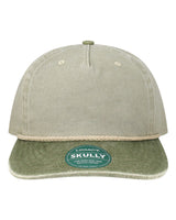 LEGACY Skully Rope Cap. SKULLY - Pebble/ Olive Green-Off White