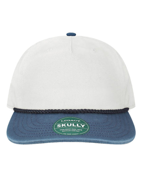 LEGACY Skully Rope Cap. SKULLY - White/ Navy-Navy