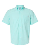 HUK Men's Kona Short Sleeve Solid Shirt. H150154 - Caicos