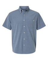 HUK Men's Kona Short Sleeve Solid Shirt. H150154 - Stormy Blue