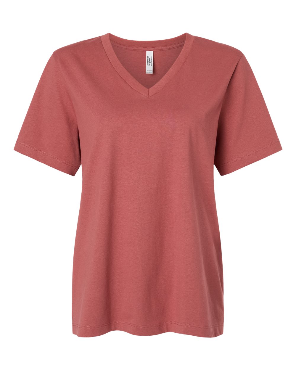 American Apparel Women's Midweight V-Neck Tee. 58V2 - Canyon