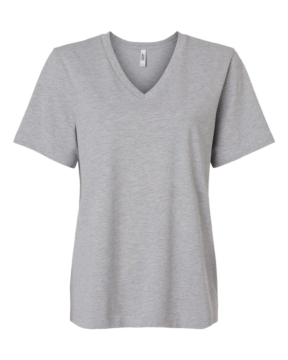American Apparel Women's Midweight V-Neck Tee. 58V2 - Heather Grey