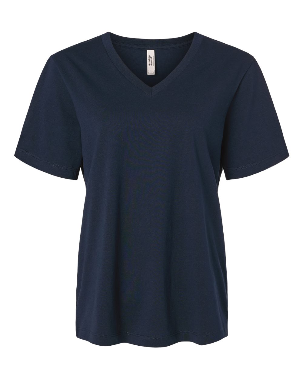 American Apparel Women's Midweight V-Neck Tee. 58V2 - True Navy