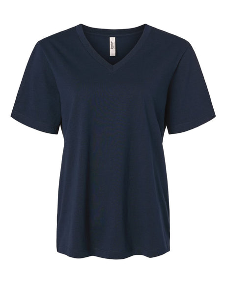 American Apparel Women's Midweight V-Neck Tee. 58V2 - True Navy