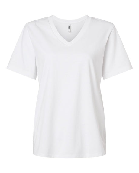 American Apparel Women's Midweight V-Neck Tee. 58V2 - White