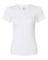 American Apparel Women's Baby Rib Fitted Tee. BR2102 - White