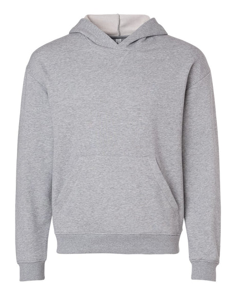 American Apparel Unisex French Terry Hoodie Sweatshirt. FT498 - Heather Grey