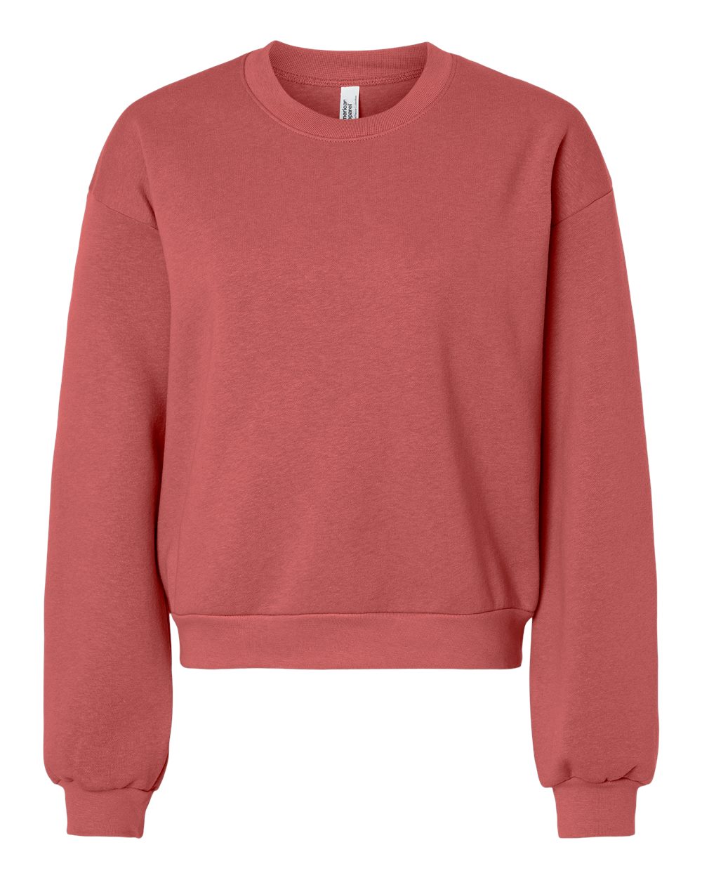 American Apparel Women's ReFlex Fleece Crewneck Sweatshirt. RF494 - Canyon