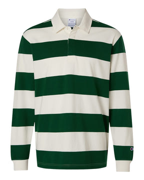 Champion Unisex Rugby Polo. CHR001 - Athletic Dark Green/ Cream