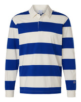 Champion Unisex Rugby Polo. CHR001 - Athletic Royal/ Cream
