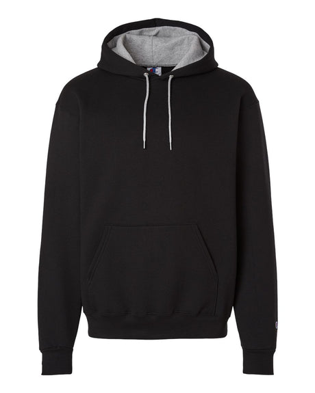 Champion Unisex Powerblend® Contrast Color Hooded Sweatshirt. S7CB0 - Black/ Light Steel