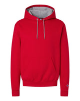 Champion Unisex Powerblend® Contrast Color Hooded Sweatshirt. S7CB0 - Scarlet/ Light Steel