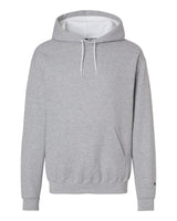Champion Unisex Powerblend® Contrast Color Hooded Sweatshirt. S7CB0 - Light Steel/ White