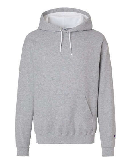 Champion Unisex Powerblend® Contrast Color Hooded Sweatshirt. S7CB0 - Light Steel/ White