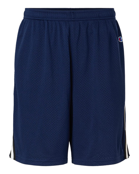 Champion Unisex 7" Game Mesh Shorts with Side Stripe. SM1600 - Athletic Navy
