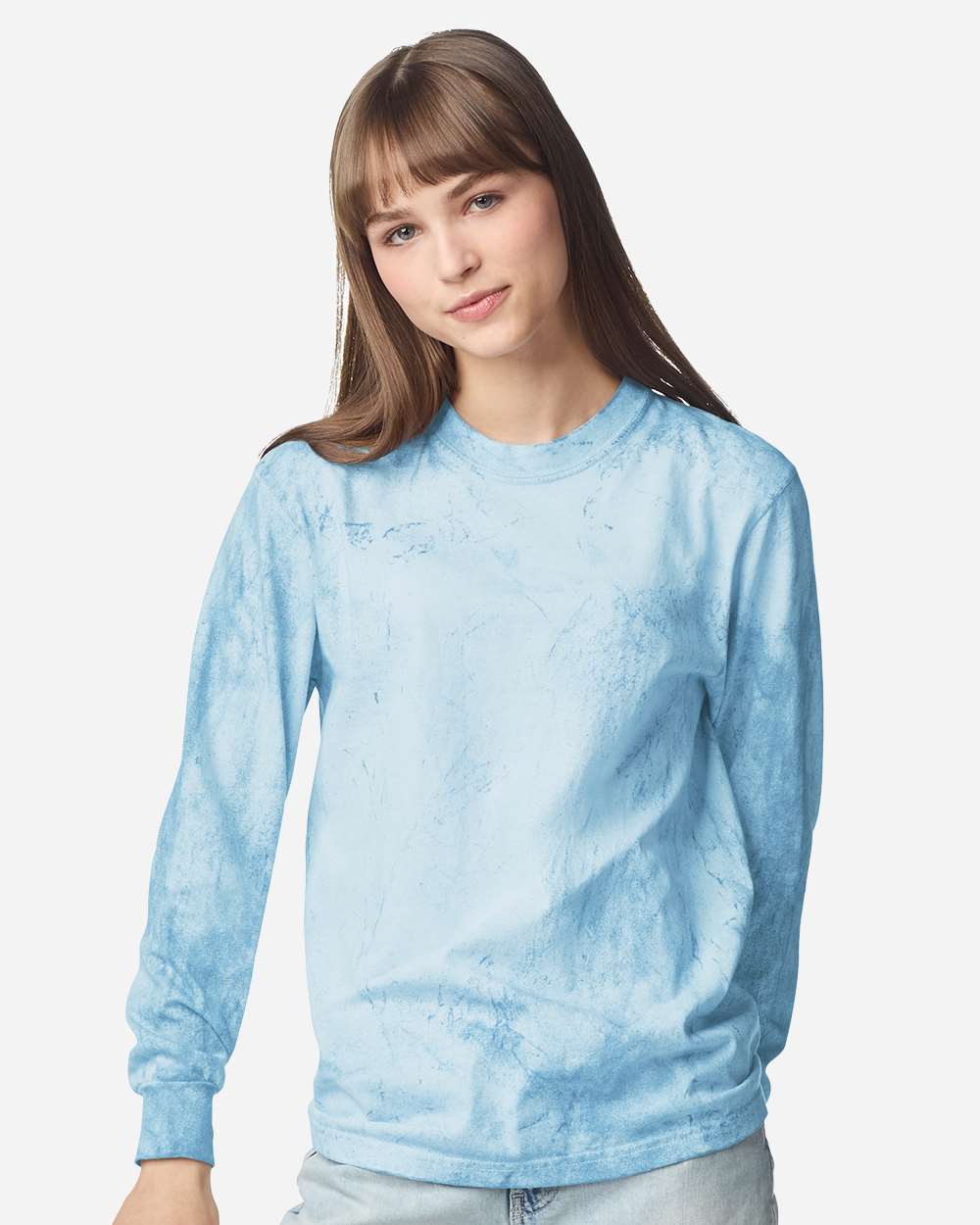 Comfort Colors Unisex Colorblast™ Long Sleeve T-Shirt. 6045 - Fiji Blue