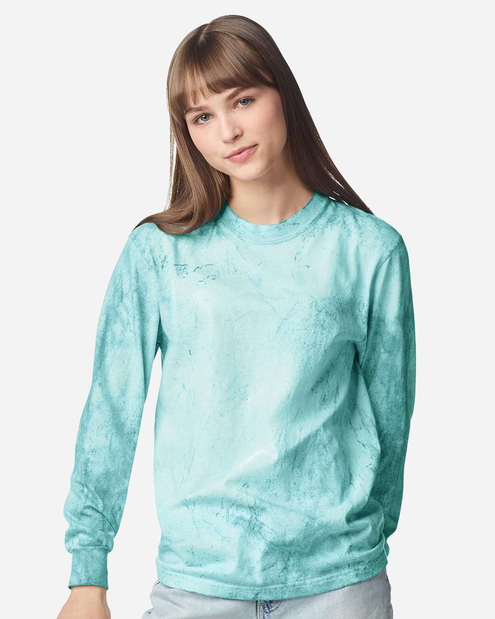 Comfort Colors Unisex Colorblast™ Long Sleeve T-Shirt. 6045 - Seaglass