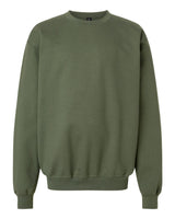 Gildan Youth Softstyle® Midweight Crewneck Sweatshirt. SF000B - Military Green