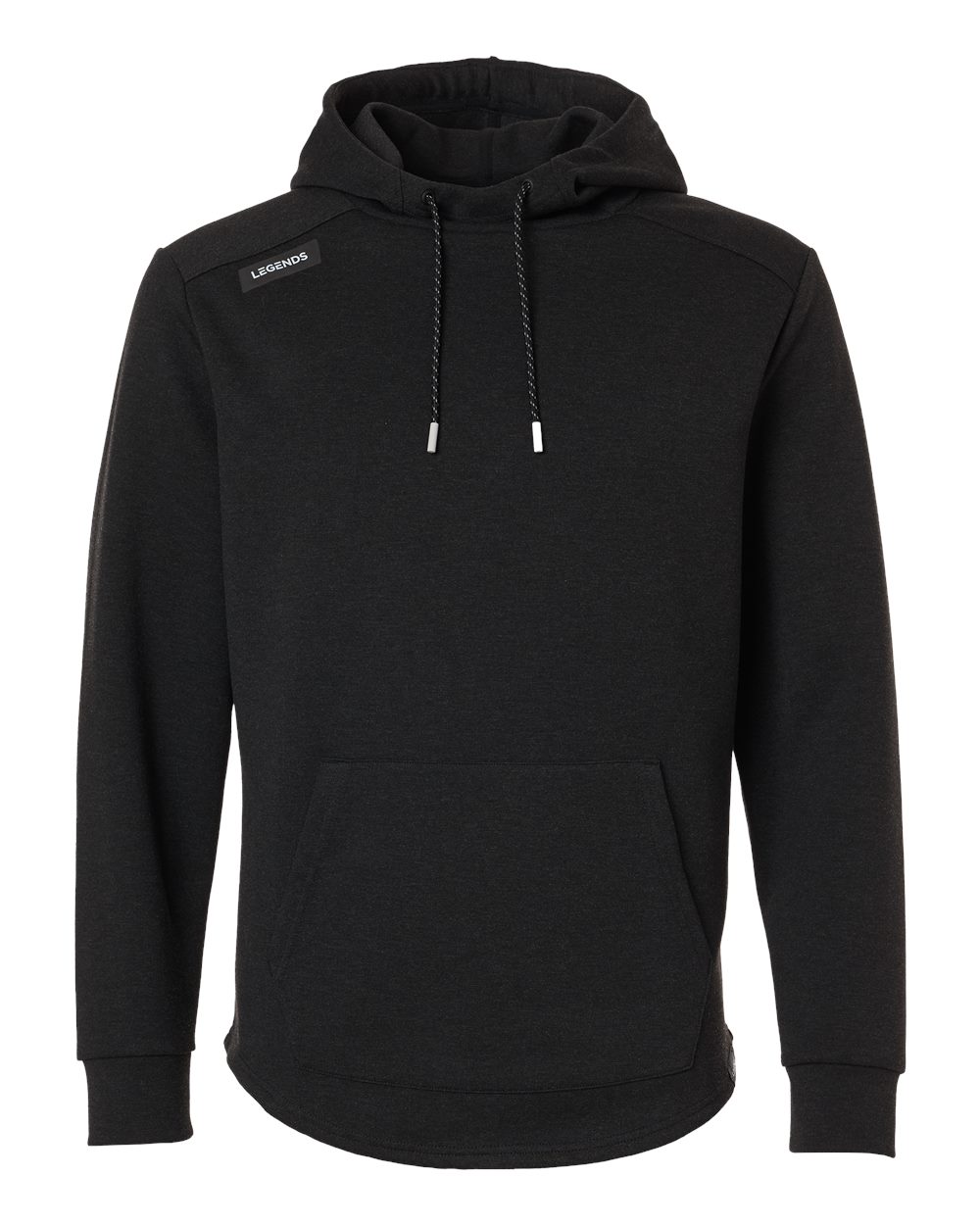 Legends Men's Hawthorne Tech Hooded Sweatshirt. SWM00J007 - Black Heather