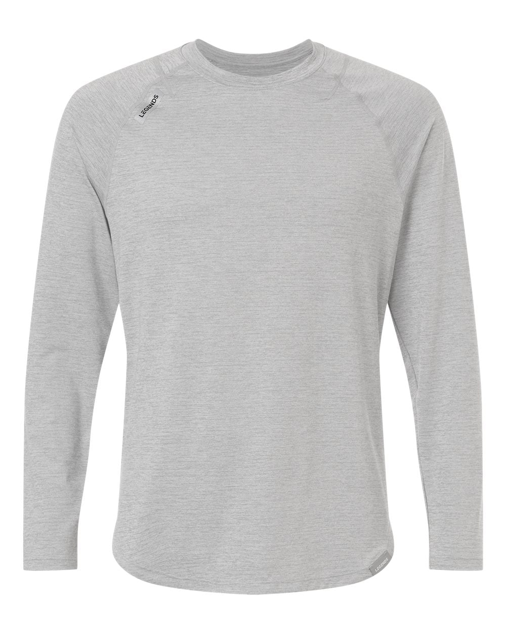 Legends Men's Enzo Long Sleeve T-Shirt. LSM00T018 - Heather Grey