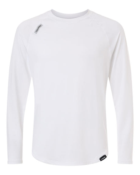 Legends Men's Enzo Long Sleeve T-Shirt. LSM00T018 - White