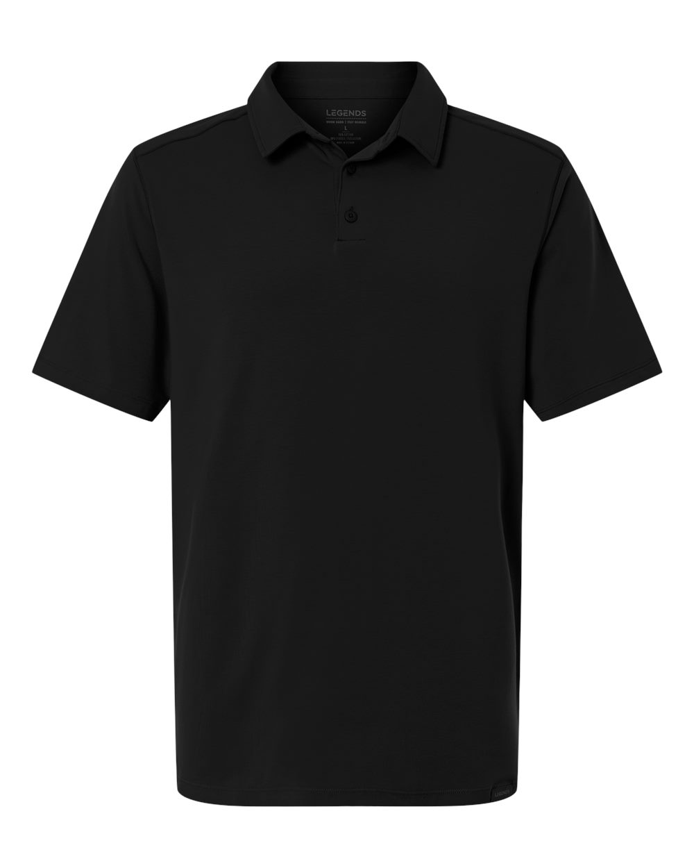 Legends Men's Aviation Polo. SSM00T024 - Black