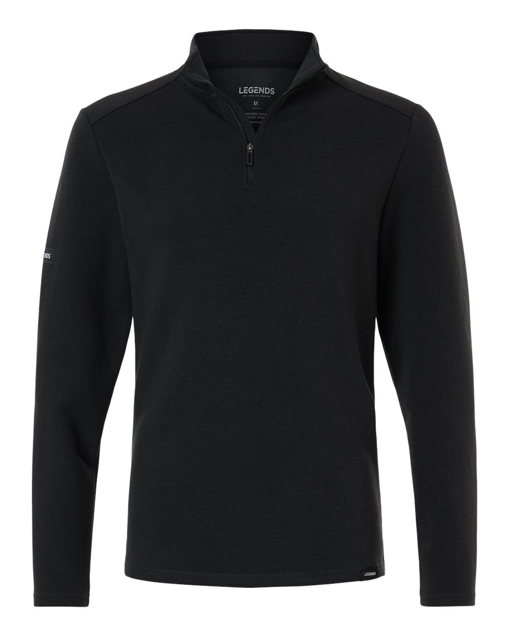 Legends Men's Scuba Quarter-Zip Pullover. SWM000006 - Black