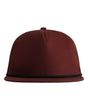 Imperial The Original Rope Five-Panel Cap. DNA001 - Black Cherry/ Black