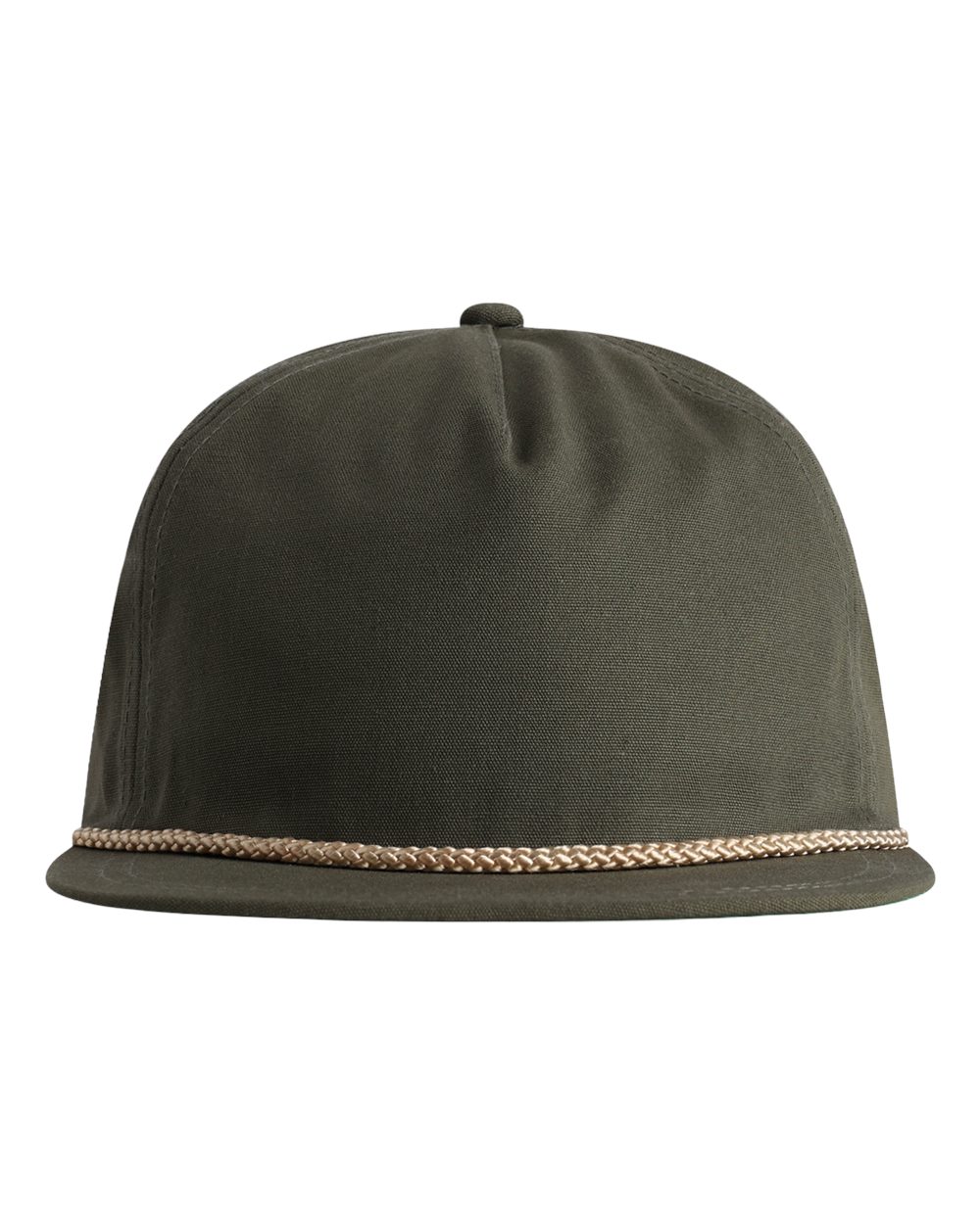 Imperial The Original Rope Five-Panel Cap. DNA001 - Olive Green/ Natural